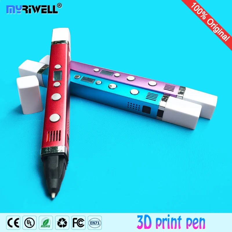 myriwell 3d pen + 20 Colour * 5m ABS filament(100m),3d printer pen-3d magic pen,Best Gift for Kids,Support mobile power supply,