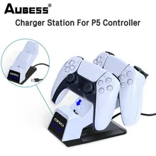 

For PS5 LED Display Fast Charging Cradle And Dual Charging For Sony PS5 DualSense Wireless Charging Power Desktop Stand Station