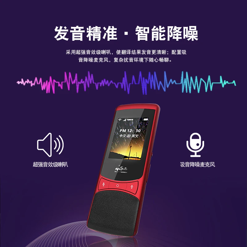 

Portable Smart Voice Translator Upgrade Version for Learning Travel Business Meeting 3 in 1 voice Text Photo Language translator