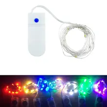 3 modos À Prova D' Água LEVOU Luzes de Fadas String Fio Mirco гирлянда Energia Da Bateria Branco Quente Guirlanda Para Decoração Festa de natal