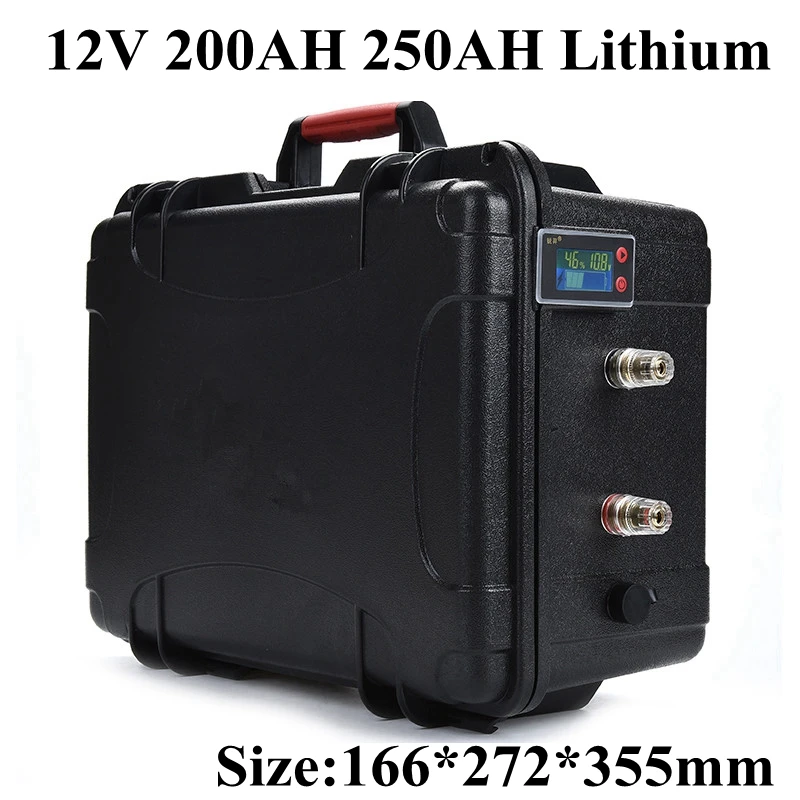 12V 200Ah 250Ah литий-ионный аккумулятор для гольф тележки солнечной системы электрическая лодка резервного питания кэмпер караван+ 10А зарядное устройство