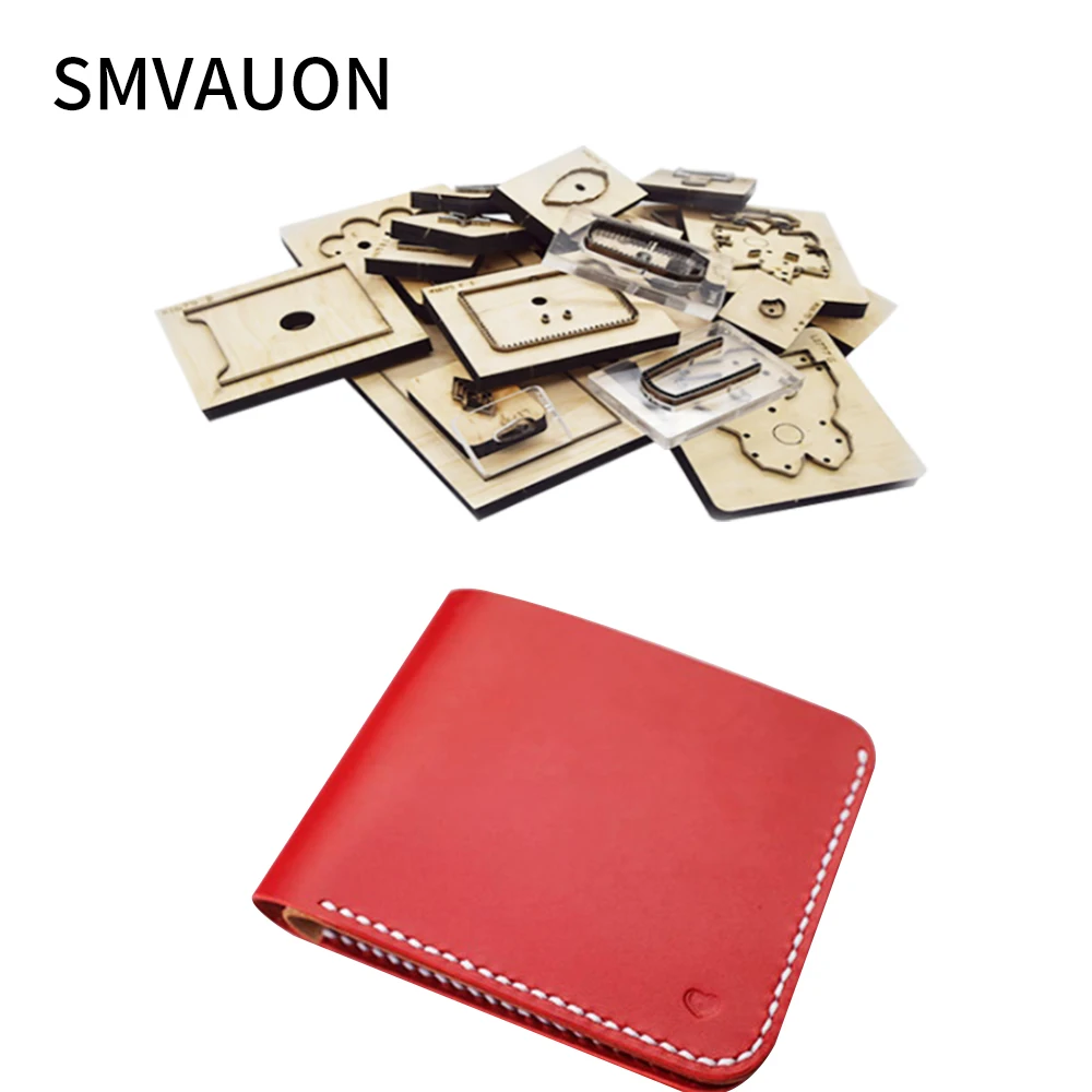 SMVAUON Diy кожаный держатель для карт подарок портмоне бумажник горизонтальный