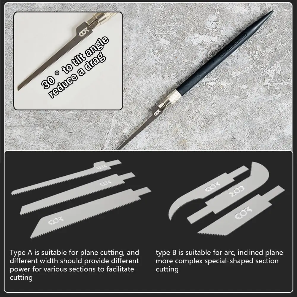 Model Craft Tools Mini Saw Mecha Model Making Modification Tool Cutting Manual Hacksaw DIY F9X4