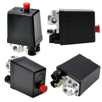 

Brand New 1*Air Compressor Pump Pressure Switch Vertical Four-way Control Valve Replaced F