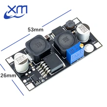 Xl6019 (xl6009 atualizar) passo-up automático step-down dc conversor ajustável módulo de fonte de alimentação 20 w 5-32 v a 1.3-35 v b42
