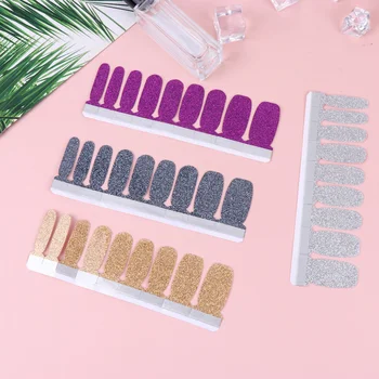 

4pcs Fake Nail Durable Delicate Fake Nail Tip Decals Pure Color Nail Art Stickers Manicure Decoration for Woman Lady Girls