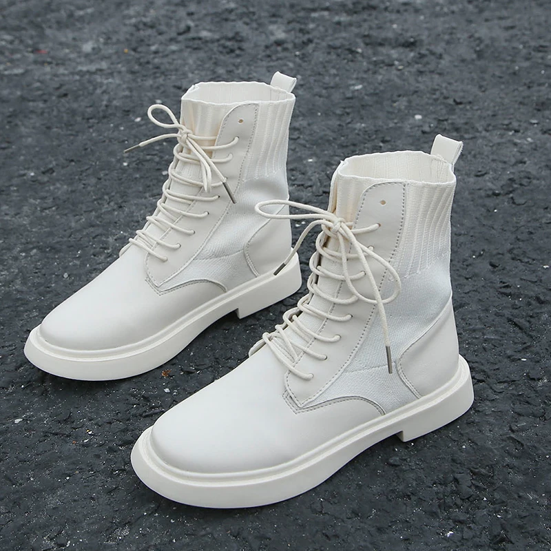 white combat boots womens