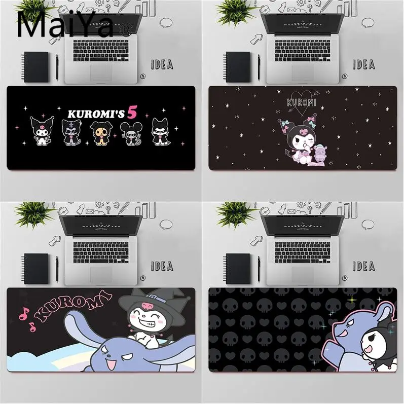 

Maiya Cartoon Cute My Melody kuromi Natural Rubber Gaming mousepad Desk Mat Free Shipping Large Mouse Pad Keyboards Mat