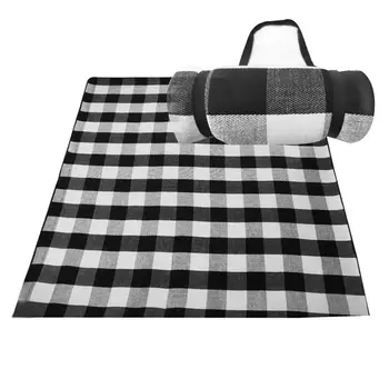 

Portable Large Picnic Outdoor Blanket Moisture Proof Handy Mat Tote Spring Summer Blanket For Camping On Grass