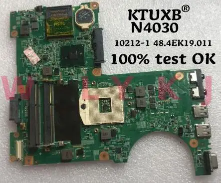 KTUXB 10212-1 48.4EK19.011 материнская плата для ноутбука DELL N4030 ноутбук CN-0H38XD PGA989 HM57 DDR3 100%