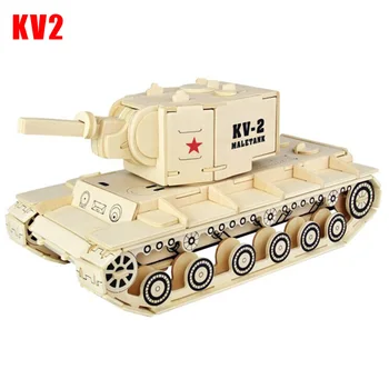 

Simulation Tank Woodcraft Construction Kit 3D Wooden Model Puzzle for Kids Adult YJS99