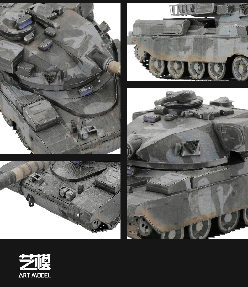 i chieftain tanque de construção modelo kit