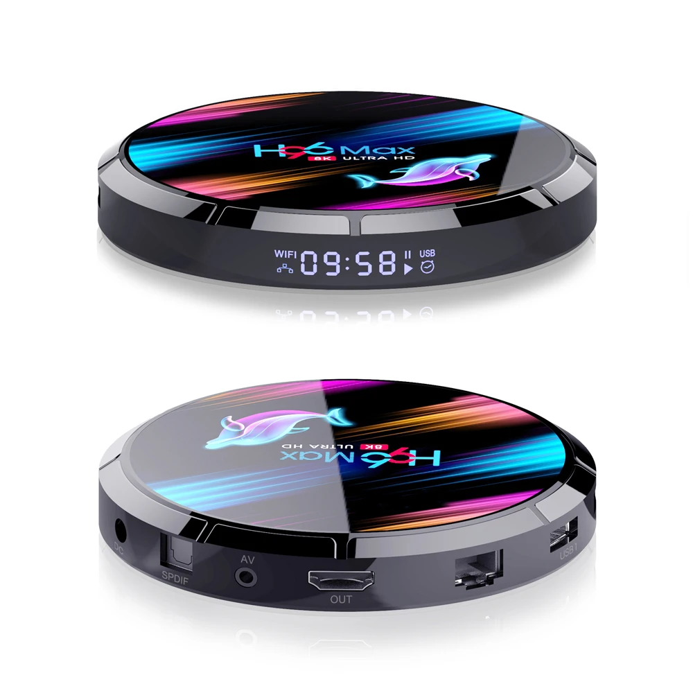 H96 MAX X3 Android 9,0 ТВ приставка Amlogic S905X3 4 ГБ 32 ГБ 64 Гб 128 ГБ четырехъядерный 2,4G 5G двойной Wifi Bluetooth H.265 HD 8K телеприставка