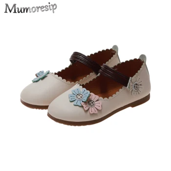 

2020 Spring Autumn Fashion Girls Shoes Kids Casual Shoes Flower Girl Wedding Flats Soft Leather Shoes With Floral Children Shoes