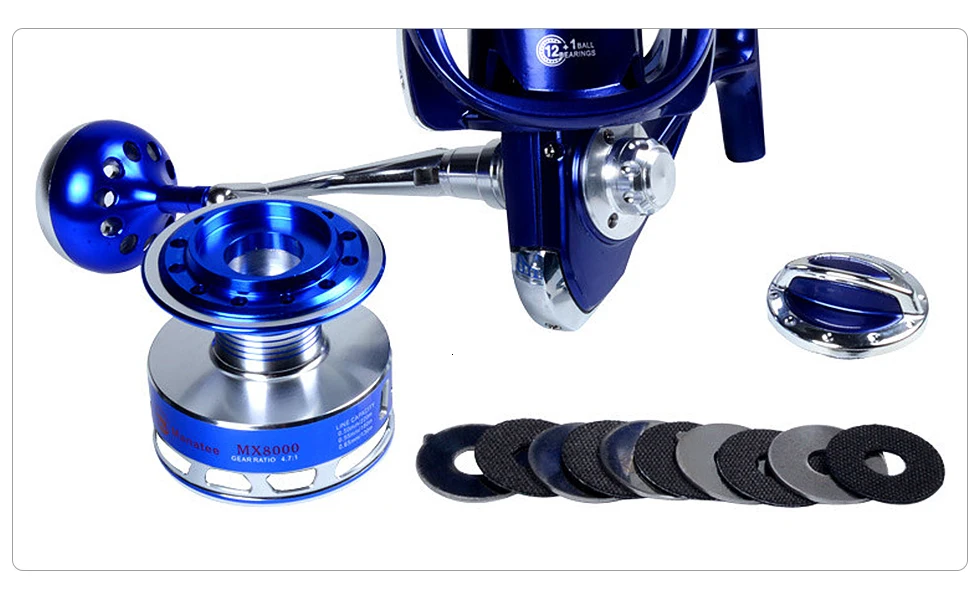 Carretel de Pesca Barco à Prova Mavllos Água Salgada Lento Jigging 7000 9000 13bb Surf Molinete Fiação Max Arraste 30kg Mar Dwaterproof Carretéis Pesca 12 max arraste 30kg mar barco à prova