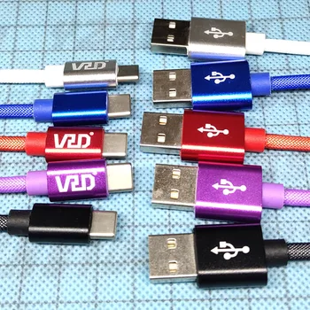 

Type-c Ultrashort USB-C Braided data wire Huawei Xiaomi high current low internal resistance portable phone charging line