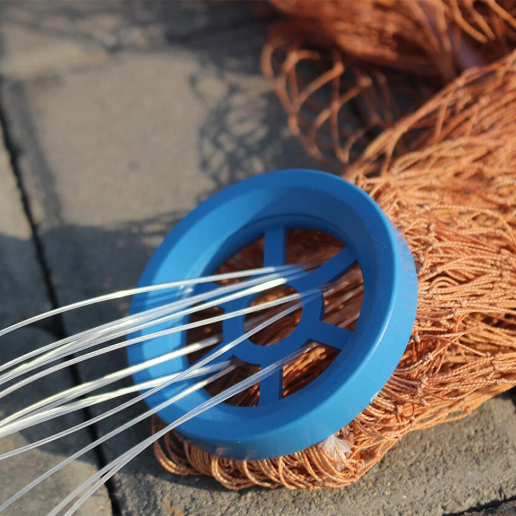 

1 Set Cast Net Tool Plastic Ring Catch Fishing Net Accessory Tool Hand Rope Rings