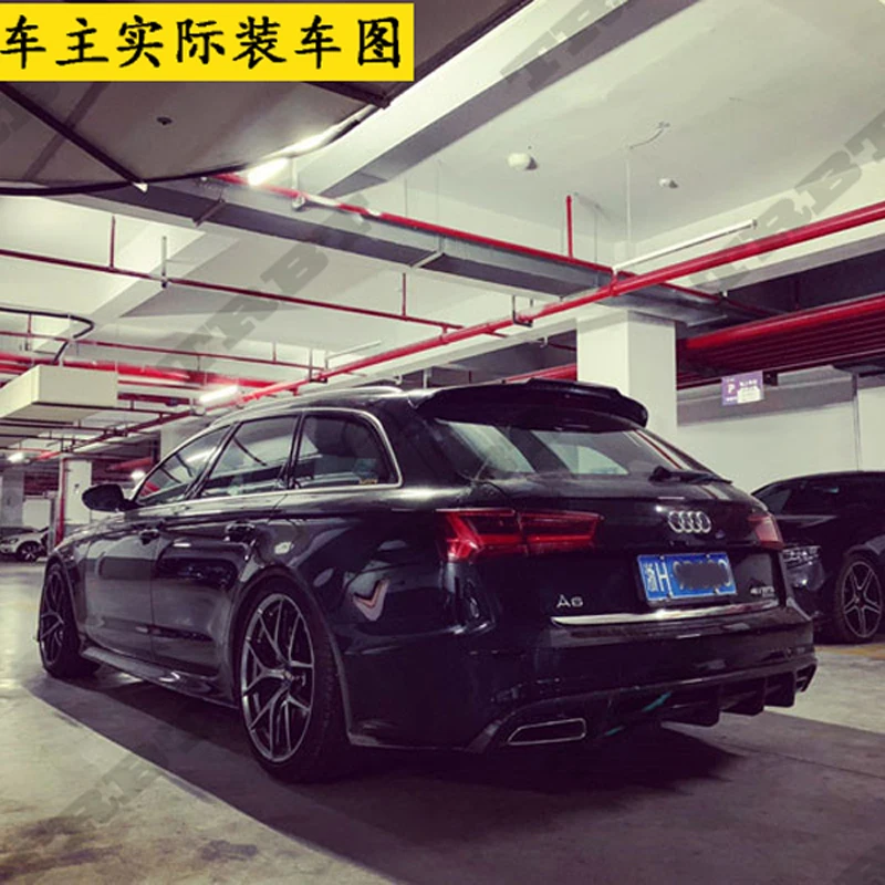 Авто аксессуары подходят для Audi A6 Wagon спойлер- Высокое качество углеродного волокна спойлер на крыше