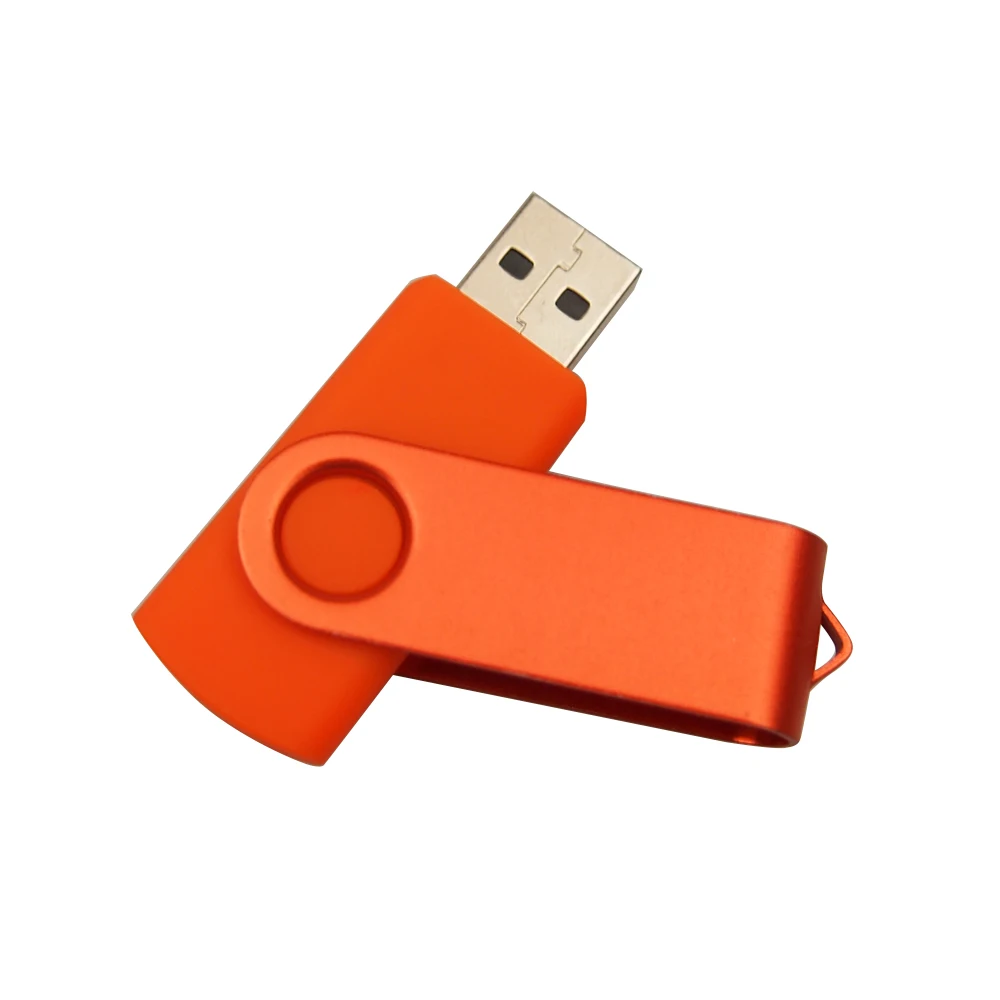 500 шт./лот USB флэш-накопитель 2,0 128MB Пользовательский логотип реальная емкость - Цвет: orange 2.0