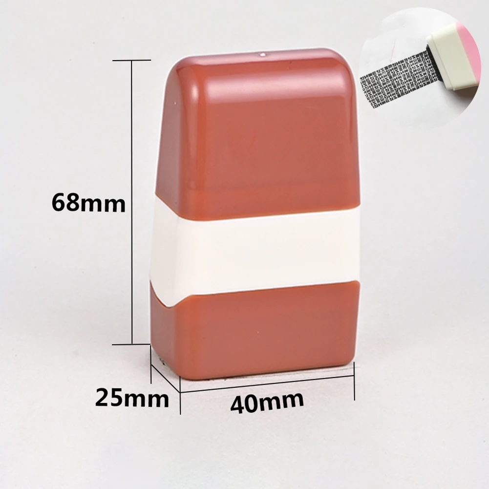 stamps for cards and scrapbooking Security Stamp Roller Privacy Seal Roller Type Cover Eliminator Seal Portable Self-Inking Identity Theft Protection Roller Stamp best clear stamps