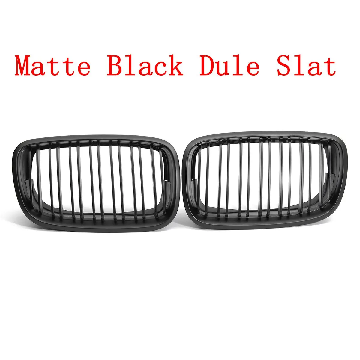 

Hot Sale Pair ABS Front Grilling Bumper Hood Matt Black Dual Line Racing Grills For BMW E70 X5 E71 X6 2007-2013