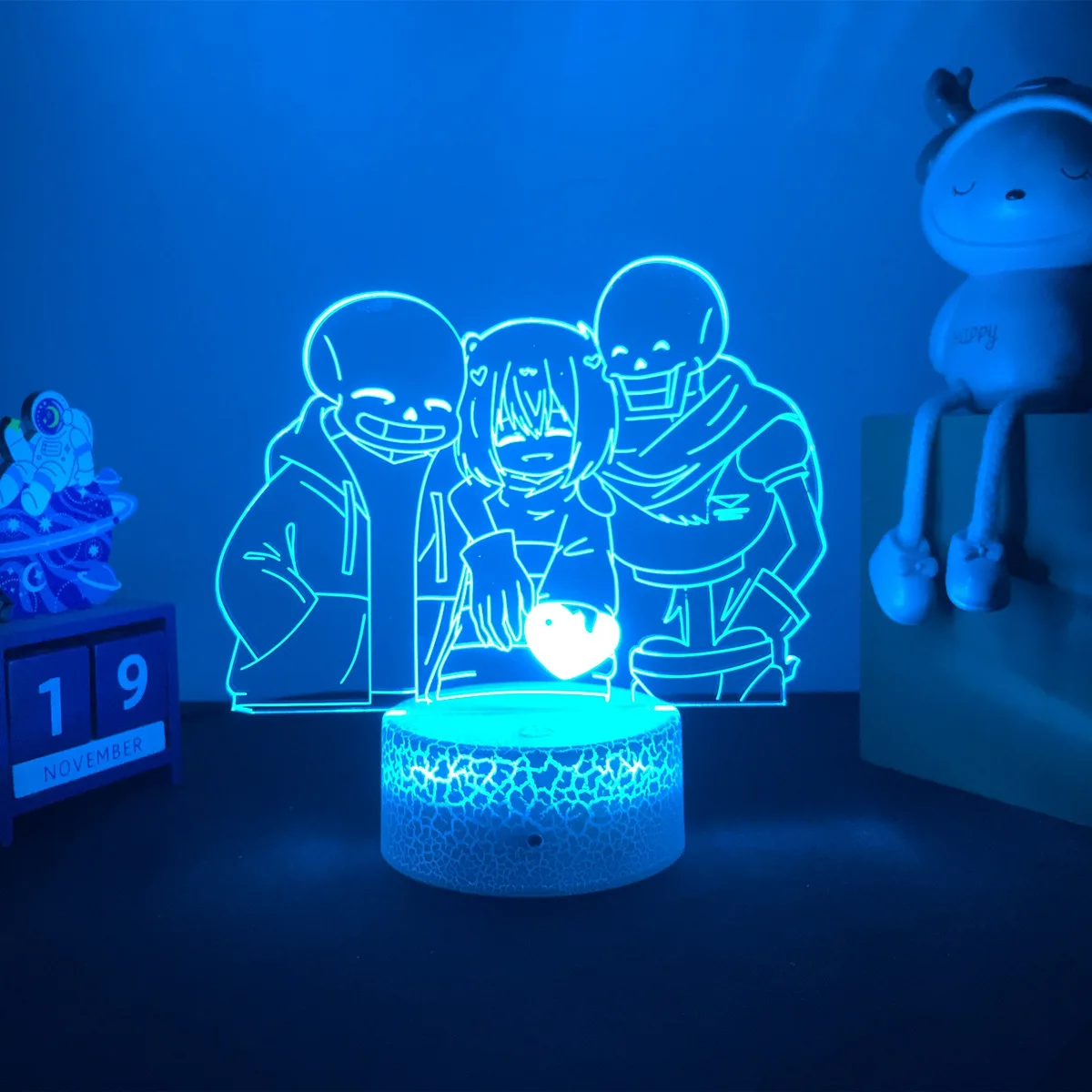 Hot Game Undertale 3d lamp Chara and Papyrus LED night light for kids Birthday Gift Room Decor Xmas Gift night lamp for bedroom wall