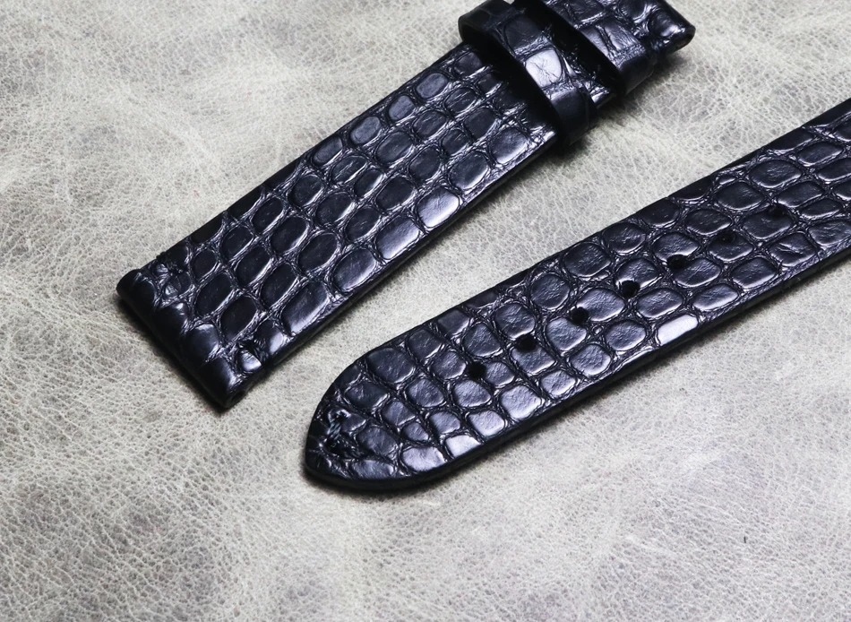 

18 19 20 21 22mm Crocodile skin Genuine Leather Watch Band high quality Ultra thin Bracelet Watchbands Alligator leather strap