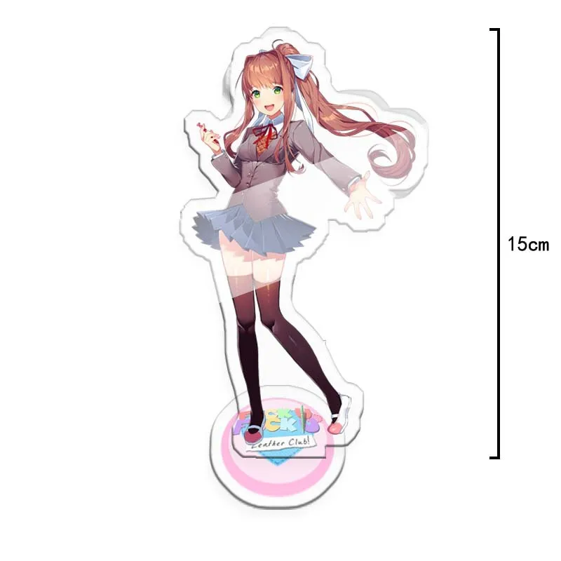 Аниме Doki Literature Club Monika Sayori Natsuki стоячий знак настольное украшение Косплей кавайный