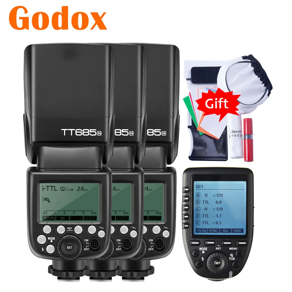Godox TT685N TT685 N 2,4G HSS GN60 Speedlite Flash de la Cámara Xpro N