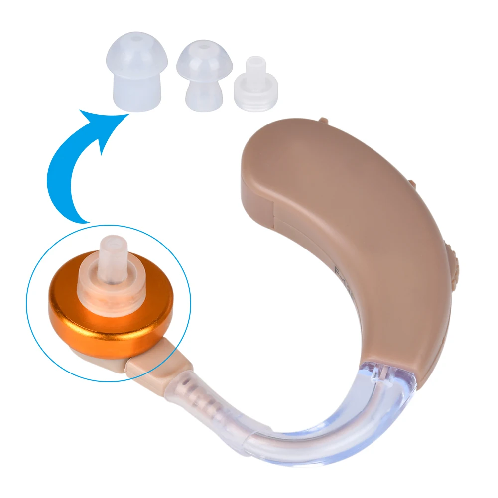 JECPP уха Hearing Aid слуховые аппараты усилитель звука для взрослых и пожилых людей Батарея приведенный в действие в слух повышение устройства