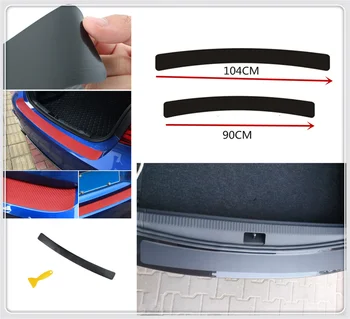 

90CM 104CM Universal Car accessories Carbon fiber sticker bumper for Audi Q5 R8 TT S5 S6 S7 S8 SQ5 A4 B6 A3 A6 C5 Q7 A1 A5 A7