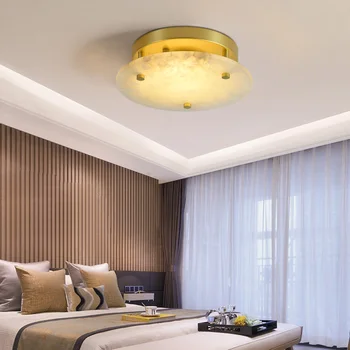 

Zerouno living room decor led ceiling lamp modern designer marble lampshade surface mounted 28cm ceiling light hotel loft decor