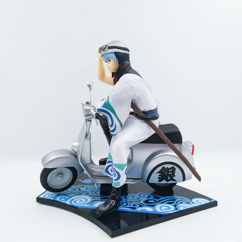 Аниме Gintama Sakata Gintoki мотоцикл Ver ПВХ фигурка Коллекционная модель игрушки куклы 15 см A175