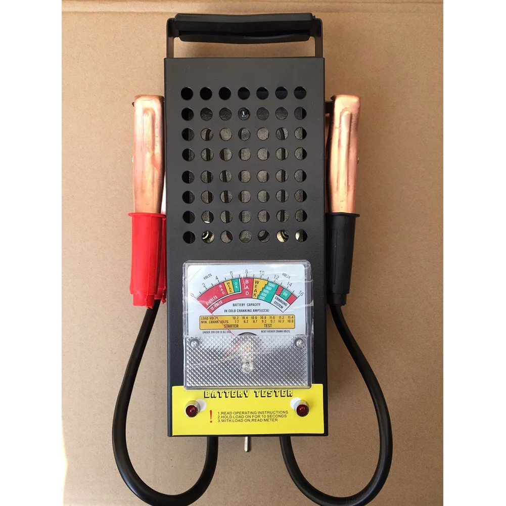 

Mechanics Analyze Car Truck 100 Durable Portable Clips Battery Load Tester 6V 12V Tool Motorcycle Indicator Light Metal