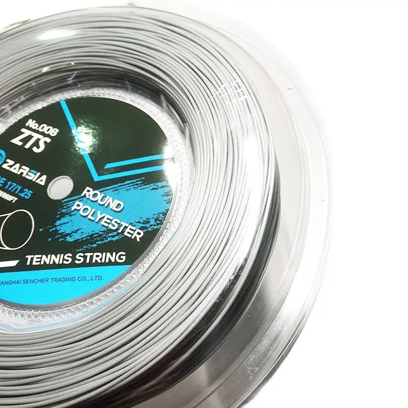 1 Reel ZARSIA 4G polyester Tennis Racket String 1.25MM 1.3MM Tennis Racquet Durable Poly Strings Round200M big reel