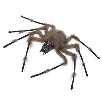 

HOT SALE Foldable Glowing Spider Halloween Tricky Toy Glowing Colorful Spider DIY Festival Party Decoration
