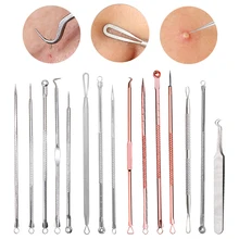 2/3/4/5 шт для удаления угрей, акне иглы инструмент для удаления прыщей прыщи точечный инструмент для удаления камедонов моющее средство Красота уход за кожей лица чист инструменты