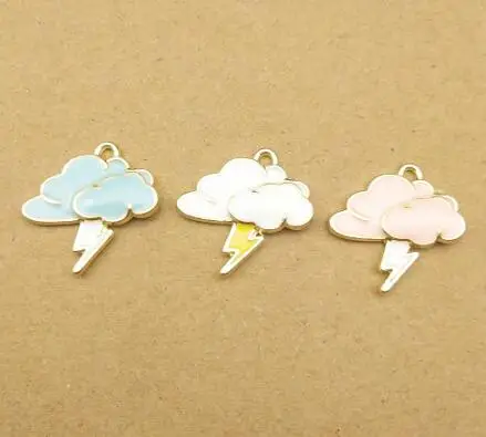 BULK Pendants Lightning Bolt Charms Light Pink Acrylic Charms Wholesale 50pcs