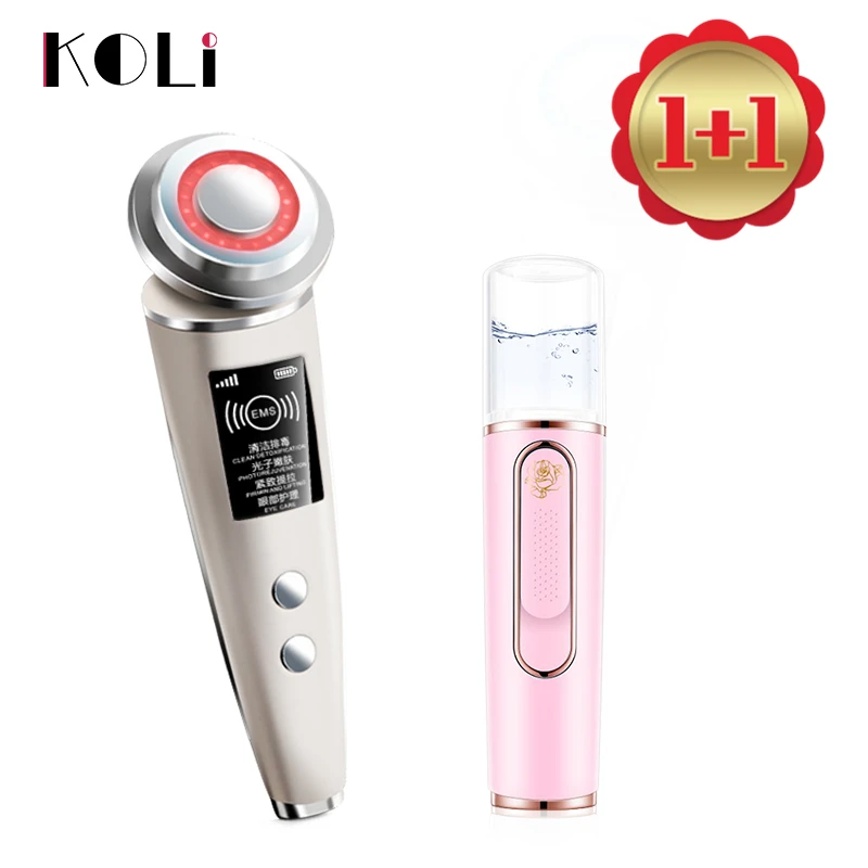 KOLI EMS, инструмент для красоты, уход за кожей лица, инструменты для увлажнения лица, увлажнитель для дома, путешествия, портативное устройство для отпаривания лица