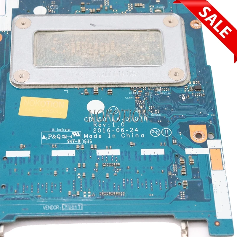 Материнская плата NOKOTION CDL50 LA D707P 903787 601 501 001 для ПК HP 15 AY AY180TX SR2ZV i7 7500U CPU R7 M440 4