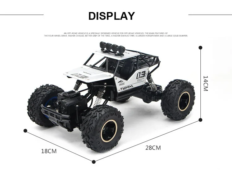 1:16 4WD Four-Wheel RC Cars 2.4G Radio Control Cars Toys Buggy High Speed Trucks Off-Road Trucks Toys for Kids