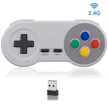 Wireless Game Controller 2.4G gamepads SNES/NES Super classic retro gaming joypad PC game console handle for Windows 98 ME Vista
