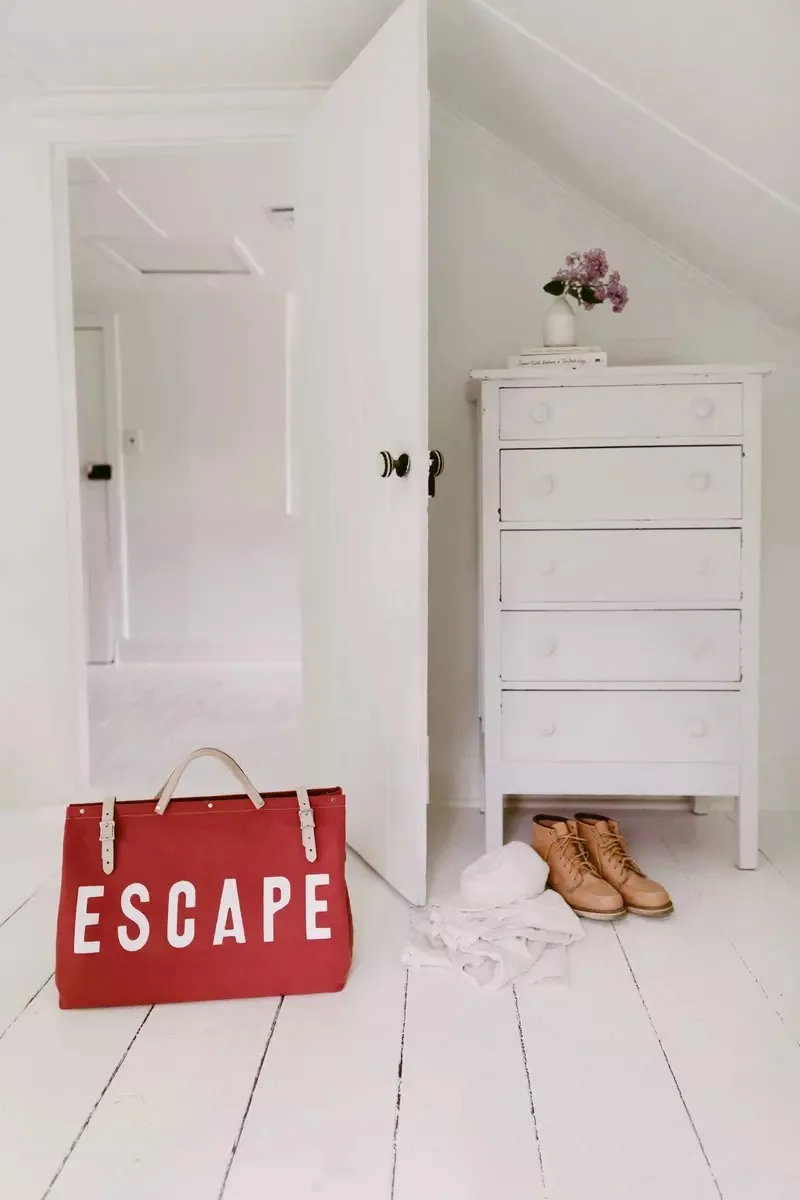 Холщовая дорожная сумка ESCAPE стильный вместительный чемодан для путешествий