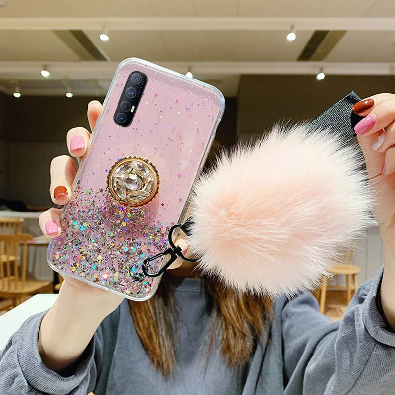 Блестящий блестящий чехол с блестками для Oppo A9 A5 2020 A8 A31 A3s A5S A71 A73 A79 F7 F9 K1 K3 K5 A1K F11 Pro