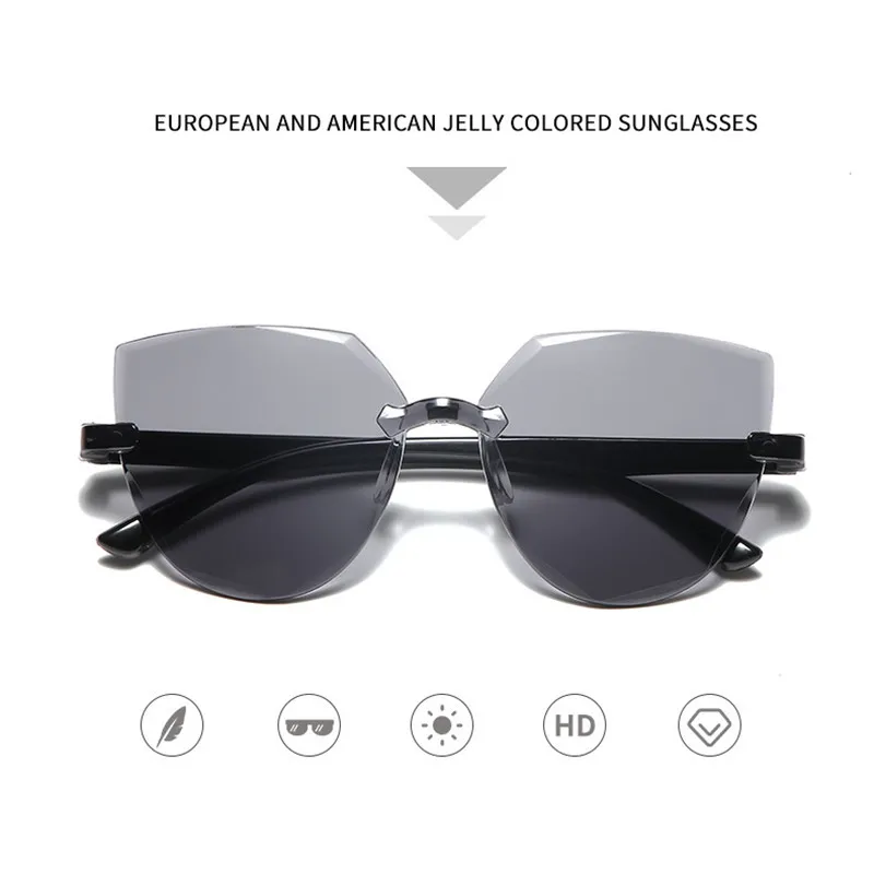Damskie ucho kota okulary przeciwsłoneczne bezramowe galaretki przezroczyste okulary przeciwsłoneczne Retro All-in-one Ocean Piece cukierki kolorowe okulary przeciwsłoneczne 2 Damskie ucho kota okulary przeciwsłoneczne bezramowe galaretki przezroczyste okulary przeciwsłoneczne Retro All-in-one Ocean Piece cukierki kolorowe okulary przeciwsłoneczne 2