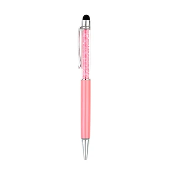 

New Crystal 2 in1 Touch Screen Stylus Ballpoint Pen for iPhone Smartphone Wholesale
