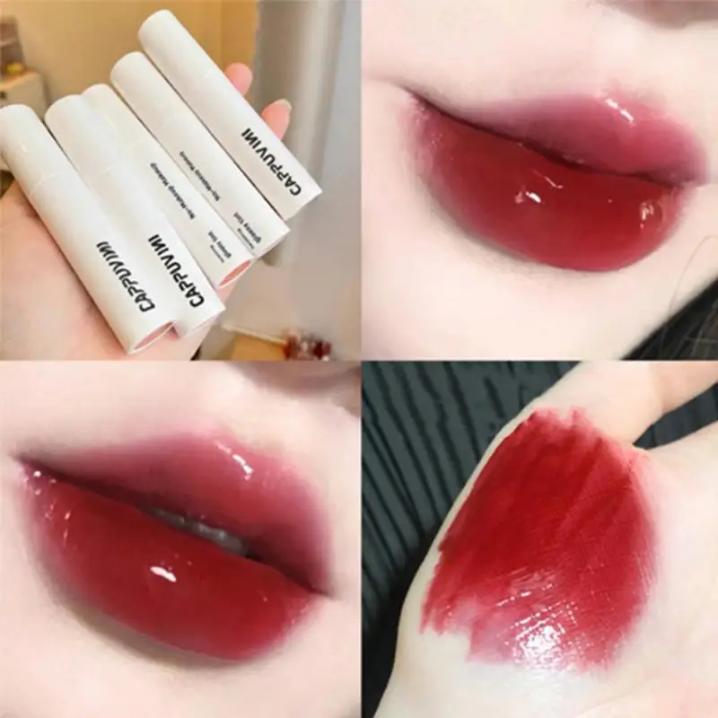 Water Mirror Lip Glaze Lipstick Non-stick Cup Lasting Moisturizing Lipstick Colorful Women Lip Makeup Tool Maquiagem Hot