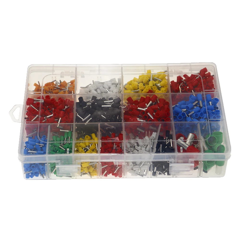2120pcs-Insulated-Cord-Pin-End-Terminals-Tin-Plated-Copper-Crimp ...