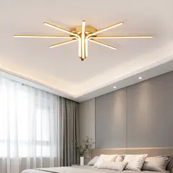 Современные светодиодные потолочные лампы для гостиной спальни алюминиевый корпус пульт дистанционного управления комнатная потолочная
