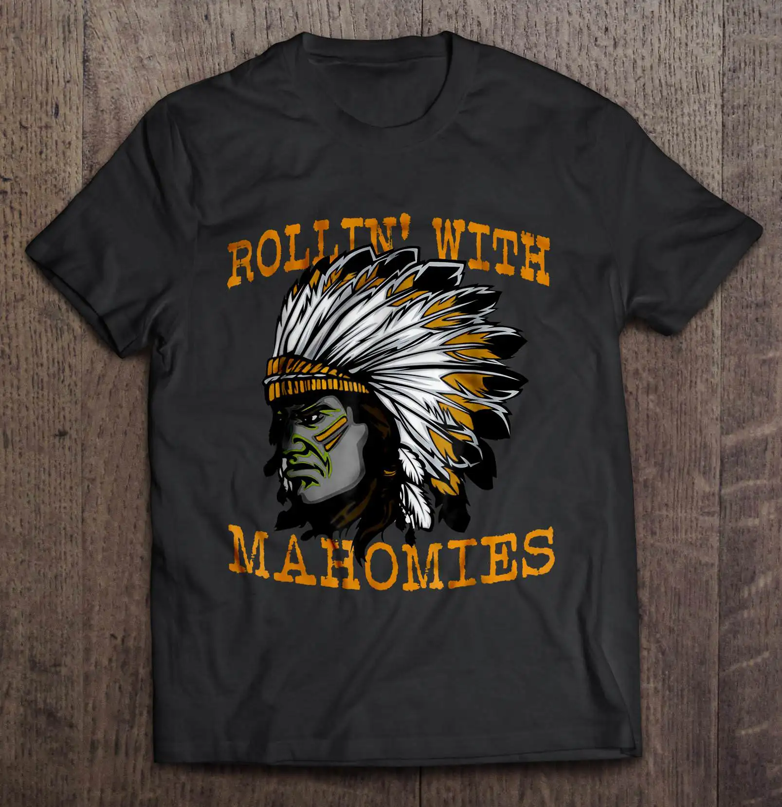 Rollin' с Mahomies Патрик Mahomes вождей футболки | Мужская одежда